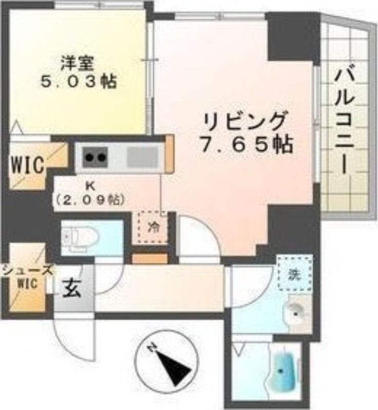 札幌市北区麻生町のマンションの間取り