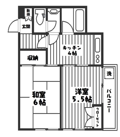 板橋区双葉町のマンションの間取り