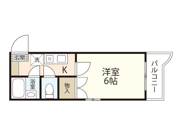 カナンハイツ　A棟の間取り