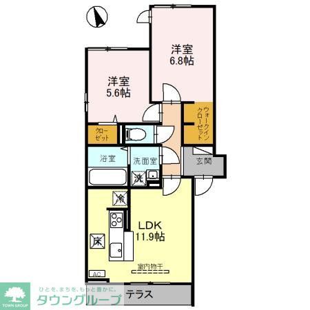 【八潮市大字伊勢野のアパートの間取り】