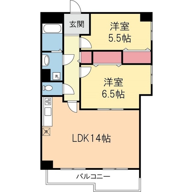 セレーノ岸町の間取り