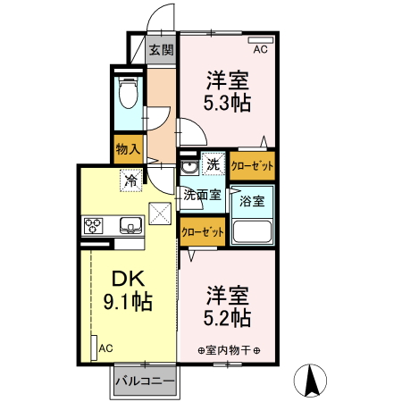 ハニーテラスの間取り