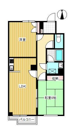 狛江市岩戸南のマンションの間取り