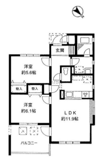 シダークレストあざみ野B棟の間取り