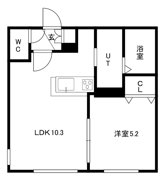 ルーク南8条の間取り