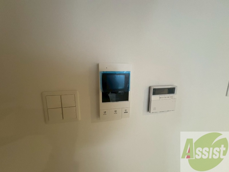 セキュリティ　モニタ付インターホンでセキュリティ面も安心です。