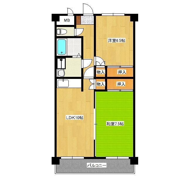 エクセルハイツMATSUO_間取り_0