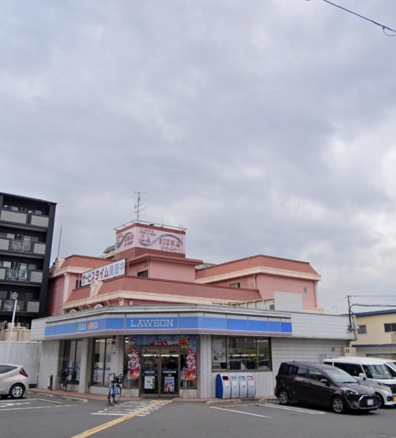 コンビニ　ローソン東大阪角田一丁目店（コンビニ）まで389m