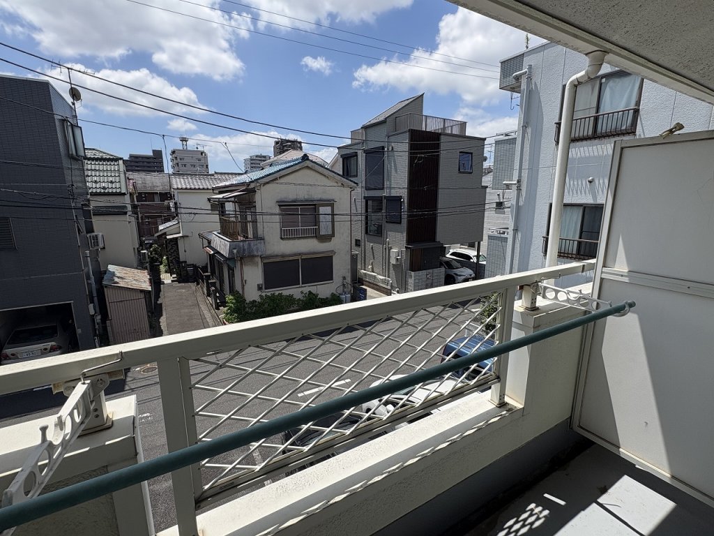 バルコニー　前面棟なし陽当り良好です。