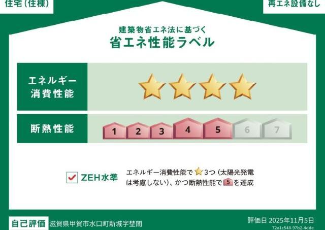 建物外観　省エネ性能ラベル