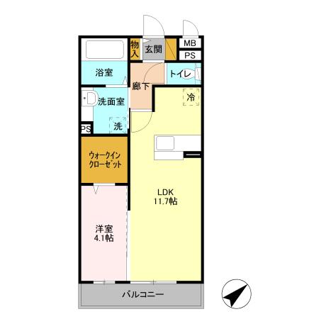 アネーロヴィータの間取り写真
