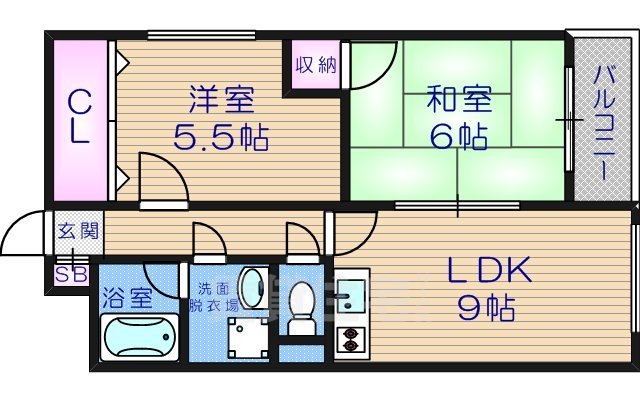 さんさん美章園の間取り写真