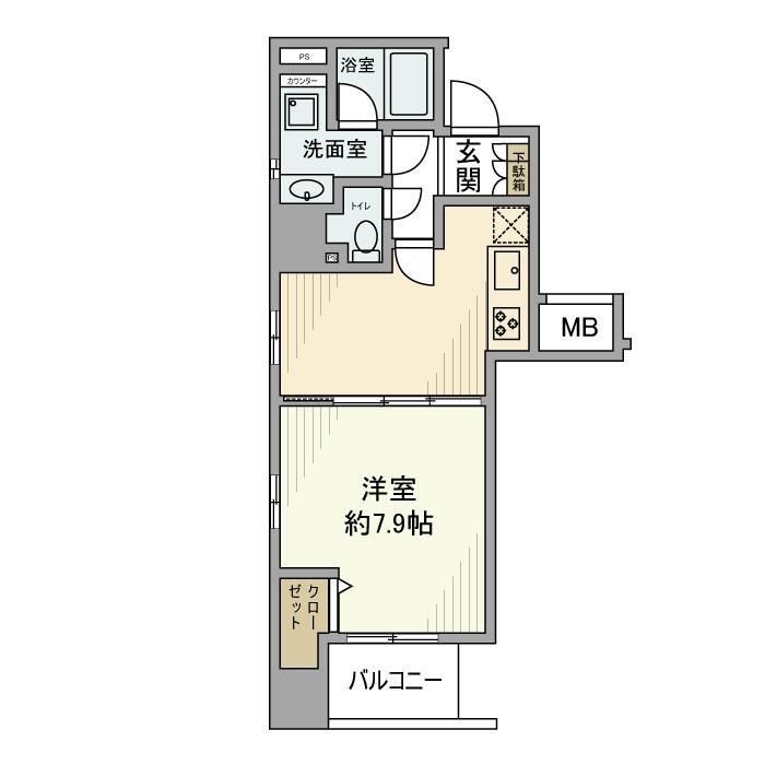 ＪＲ山手線 秋葉原駅 徒歩10分 11階建 築18年の間取り写真