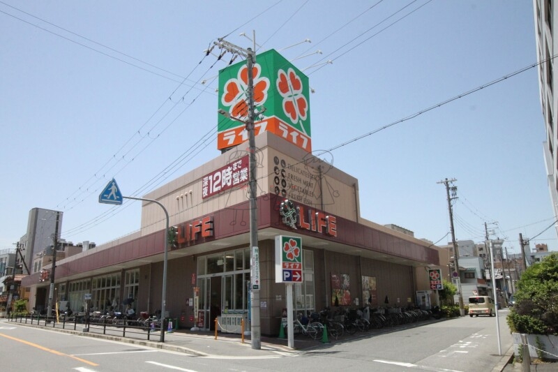 スーパー　ライフ西田辺店（スーパー）まで513m