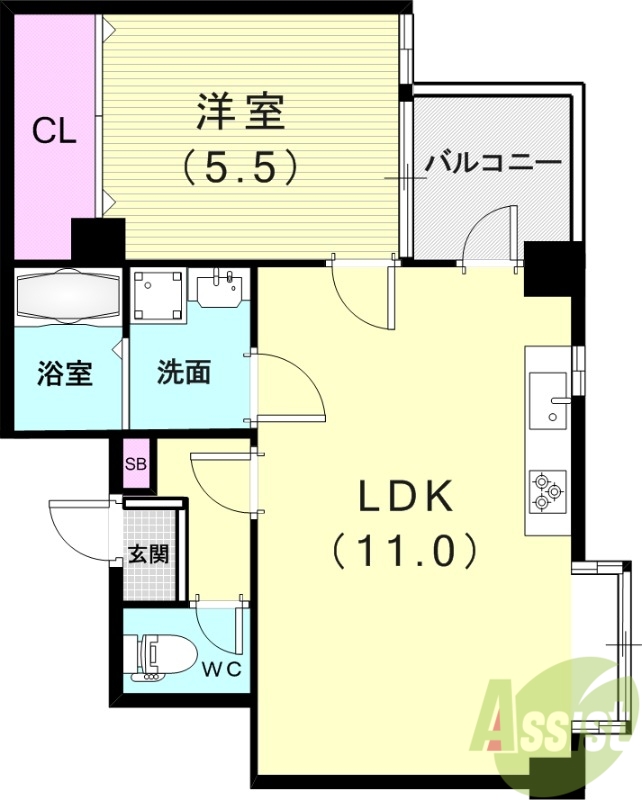 陽光プラザの間取り写真