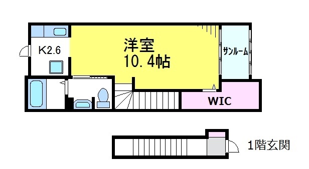 ＪＲ中央線 武蔵境駅 徒歩11分 2階建 築12年の間取り写真
