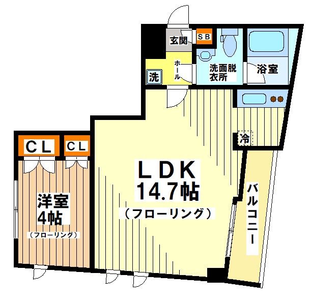 東京メトロ丸ノ内線 中野富士見町駅 徒歩10分 5階建 築9年の間取り写真
