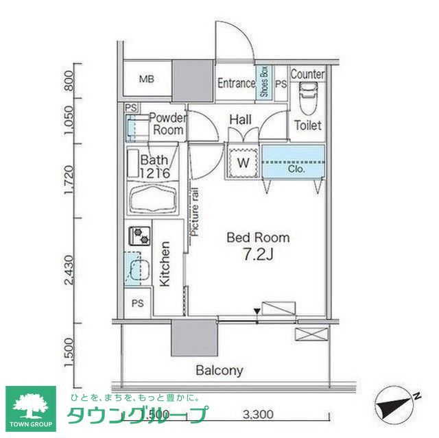 パークフラッツ芝浦の間取り写真