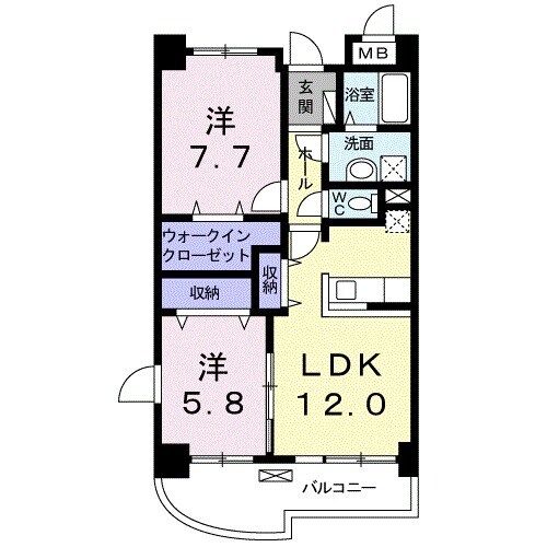 ベルファーレの間取り写真