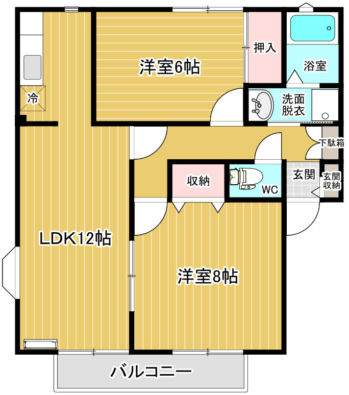 サンビレッジ光の岡Ｃ_間取り_0