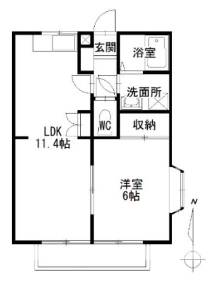 さくらフォレスト神辺の間取り