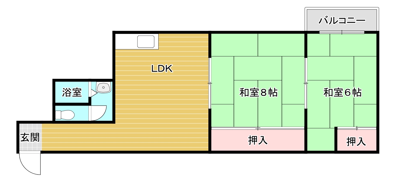 イルソーレ東住吉の間取り