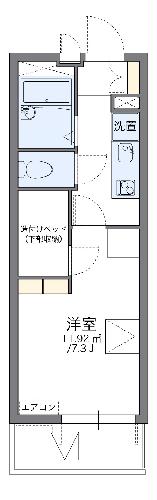 レオパレスＶＩＥＷ福島の間取り