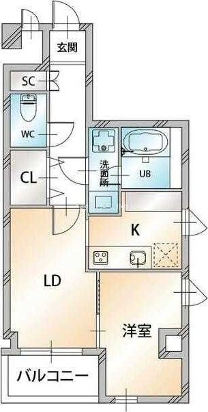 KDXレジデンス天王町の間取り写真