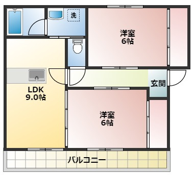 グランディアBの間取り