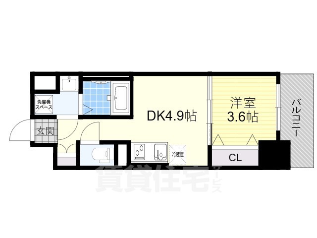 【堺市西区鳳南町のマンションの間取り】