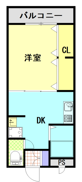 コーポ西小串の間取り