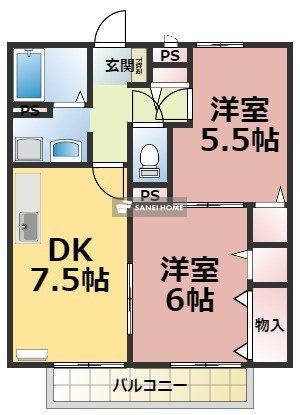 【コンフォート狭山台IIの間取り】