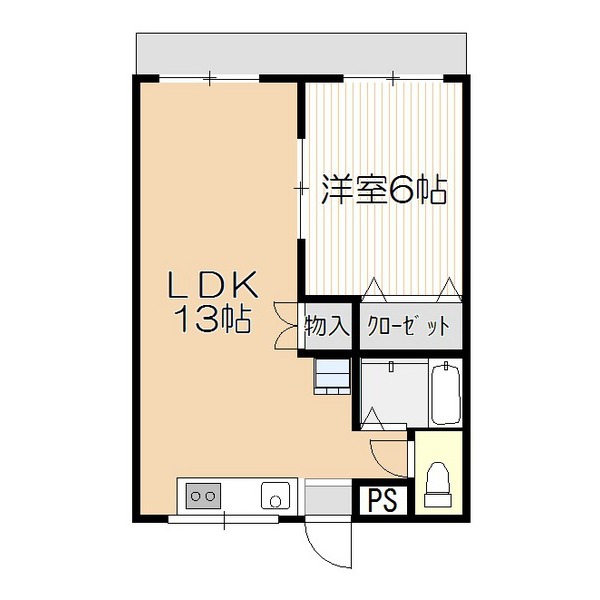 イイズカハイツ松山の間取り