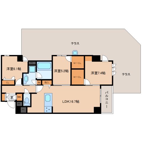 ラヴィーナ奈良の間取り