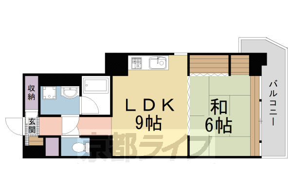 【タウンハイツ嵐山の間取り】