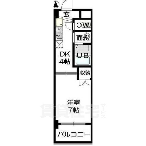 名古屋市昭和区妙見町のマンションの間取り