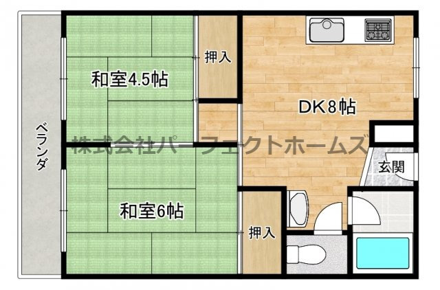 清水谷コーポの間取り