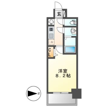 プレサンス上前津プレスの間取り