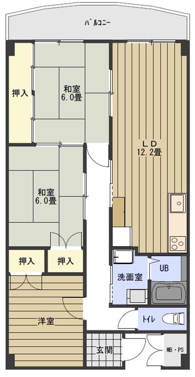 クレストコート35の間取り