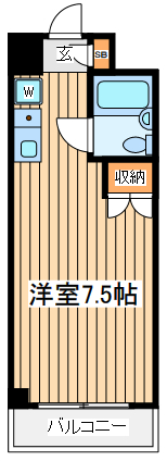 相模原市中央区相模原のマンションの間取り