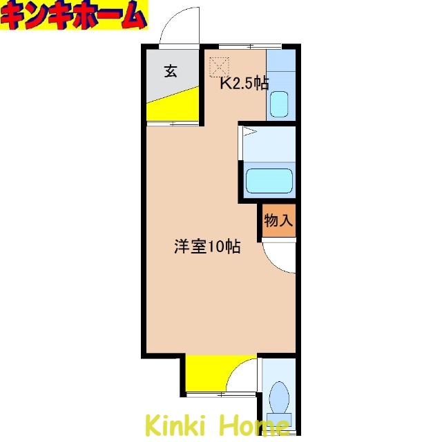 【和歌山市直川のアパートの間取り】