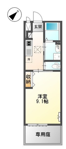 加西市北条町北条のアパートの間取り