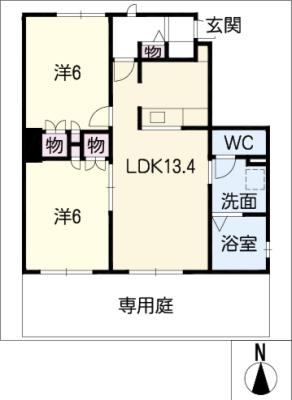 フォレスト　Ｗ棟の間取り