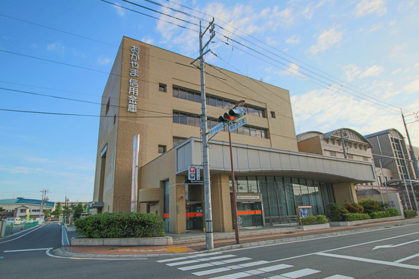 【岡山市東区西大寺のアパートの銀行】