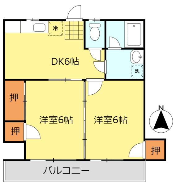 サンパレスヨシダの間取り