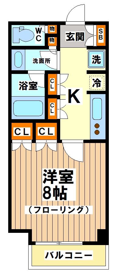 渋谷区笹塚のマンションの間取り