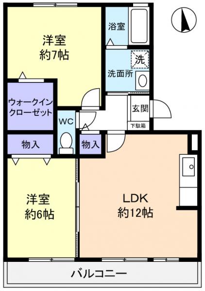 カルムヴィラージュの間取り