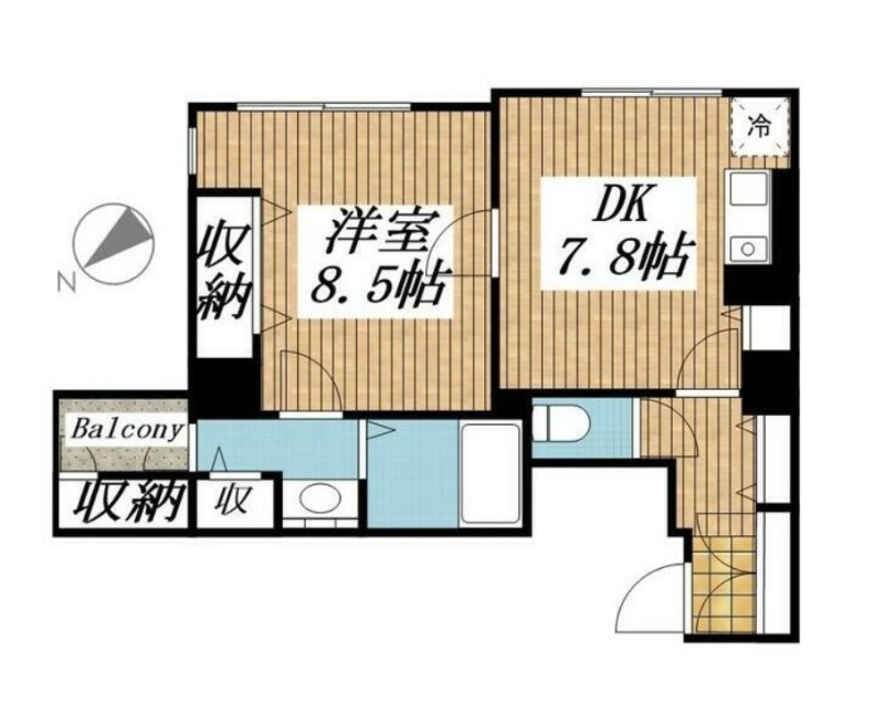 メゾンドヴィレ日本橋茅場町の間取り