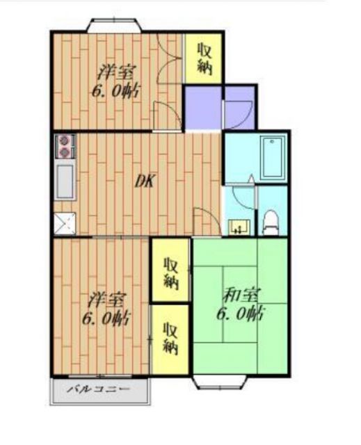 メゾンＭ＆Ａ西新町の間取り