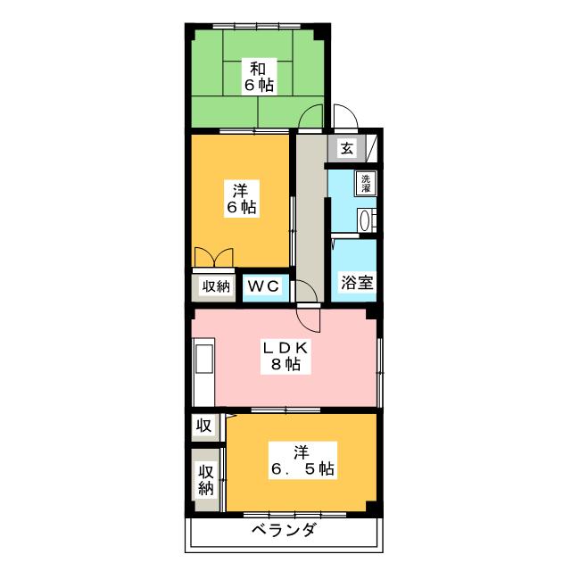 グランデージ野口の間取り